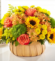Harvest Sunflower Basket 