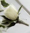 The FTD White Rose Boutonniere