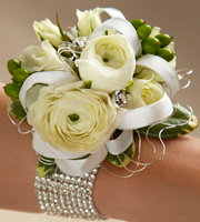 The FTD White Wedding Corsage