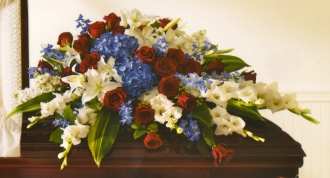 Red, White & Blue Casket Cover 22ACC