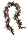 LARGE MAILE TI LEAVE & ORCHID LEI 
