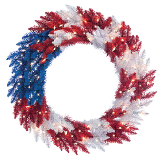 Patriotic American Wreath