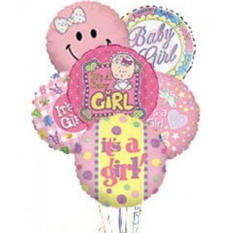 Baby Girl Mylar Balloon Bqt