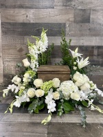 White Cremation Wreath 2