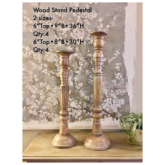 Stylish Wood Pedestal