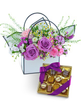 Roses and Chocolate Blooming Tote Ensemble