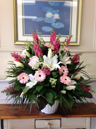 Carisma Florists Special Arangement Pinks and Whites