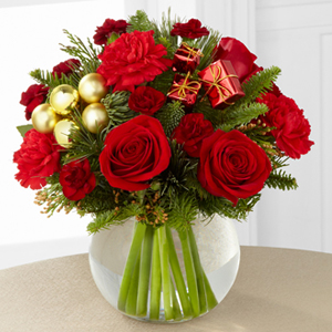 The FTD Holiday Gold Bouquet