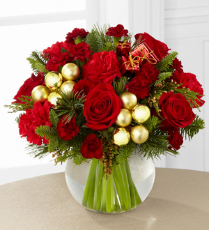 The FTD Holiday Gold Bouquet