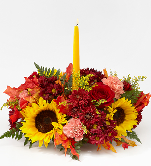 The FTD Giving Thanks Candle Centerpiece