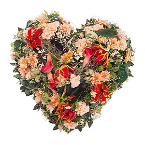Arrangement: Seasonal Flower Heart
