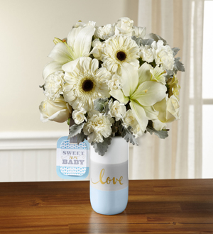 The FTD Sweet Baby Boy Bouquet by Hallmark