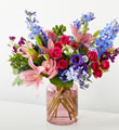 Breezy Meadows Bouquet in Blush Vase