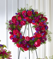 The FTD Calming Colors Wreath