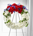 The FTD Patriotic Passion Wreath