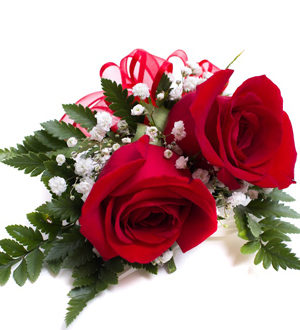 Rose Corsage Red