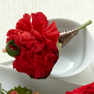 The FTD Red Carnation Boutonniere