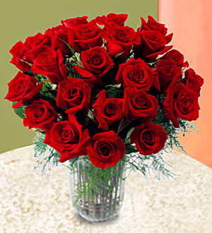 The FTD 2 Dozen Long Stem Rose Bouquet