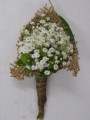 Country Babies Breath Boutonniere