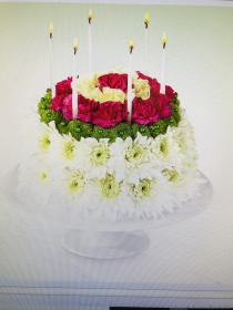 Wonderful Wishes Floral Cake 