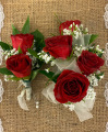 Red Rose Corsage And  Boutonniere