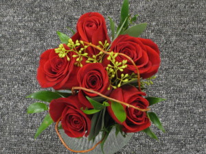 Simple Six Rose Bouquet 