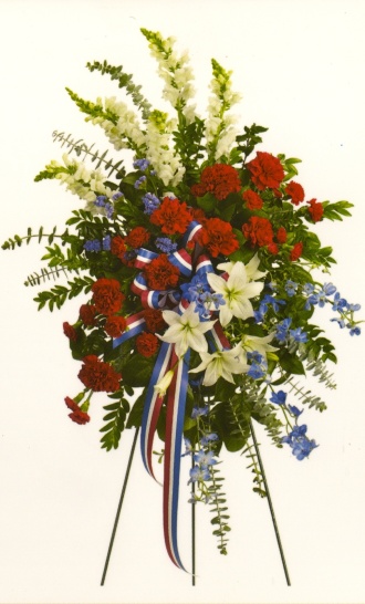 Red, White and Blue Standing Spray 23CSS