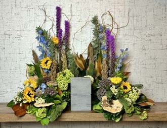 Wildflowers Cremation Wreath