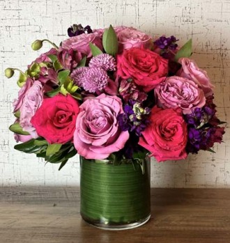Lavender and Pink Vase