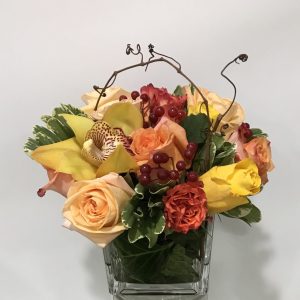 Autumn Orchid and Rose Gathering
