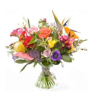 Polychrome bouquet - Exclusive Vase