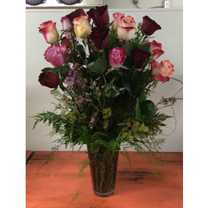 Custom Two Dozen Mixed Rose Bouquet
