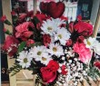 Seasonal Valentine's Day arrangement in vase