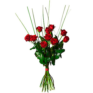 Bouquet of 10 Red Roses