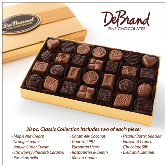DeBrand 28 Piece Chocolate