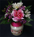 Small Yankee Candle w/ Flower in the top