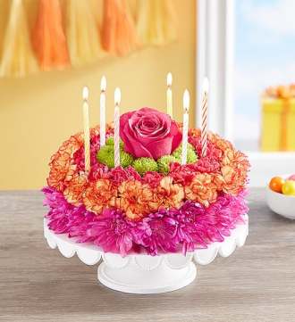 1-800-Flowers Birthday Wishes Cake Vibrant
