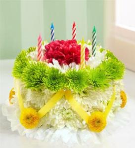 BLM Flower Cake Green and Yellow