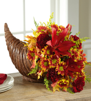 The FTD Fall Harvest Cornucopia by Better Homes and Gardens 