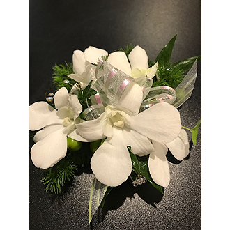 Elegant miniature orchid corsage