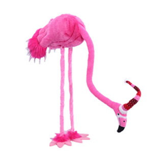 Standing Christmas Flamingo with bendable neck