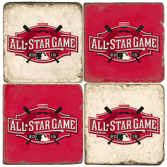 Set of 4 All Star Game Ceramic Coasters
