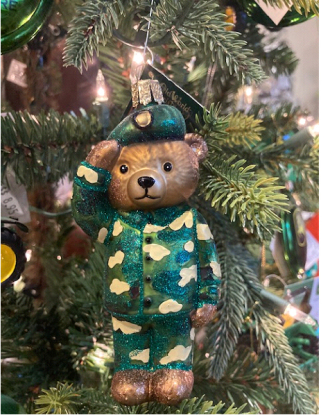 Camo Bear Ornament