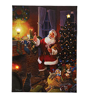 Mr. Christmas Illuminated Santa Art