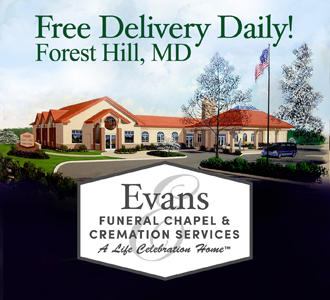 FREE DELIVERY DAILY! Evans Funeral Chapel Forest Hill