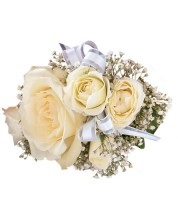 Flowers by Bauers Spray Rose Corsage white
