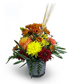 Flowers By Bauers Splash Of Fall Centerpiece