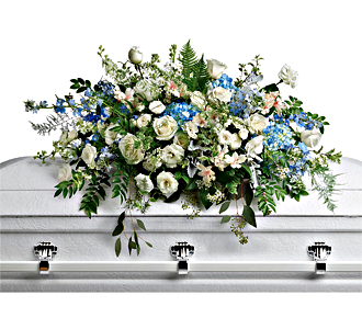 Flowers By Bauers Tender Remembrance Casket Spray