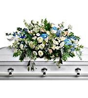 Flowers By Bauers Tender Remembrance Casket Spray