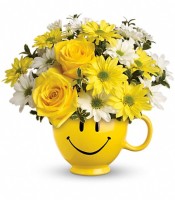 Flowers By Bauers Smiley Mug Bouquet